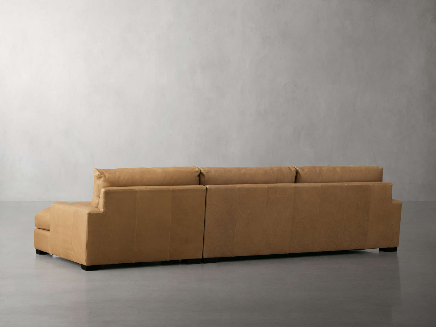 Remington Leather Two-Piece Chaise Sectional