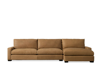 Remington Leather Two-Piece Chaise Sectional