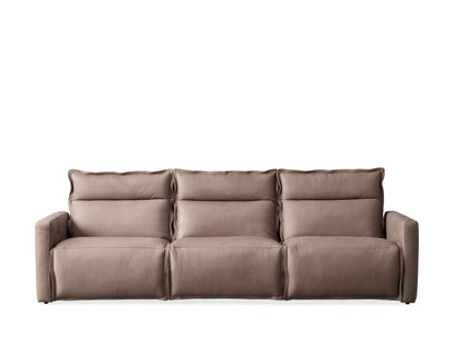 Rowland Leather Three-Piece Motion Modular Sofa