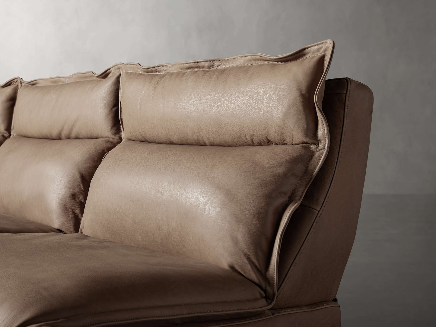 Rowland Leather Five-Piece Motion Corner Sectional