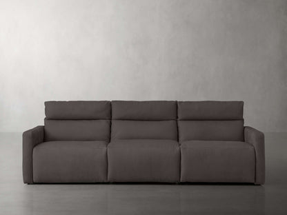 Rowland Tailored Leather Three-Piece Motion Modular Sofa