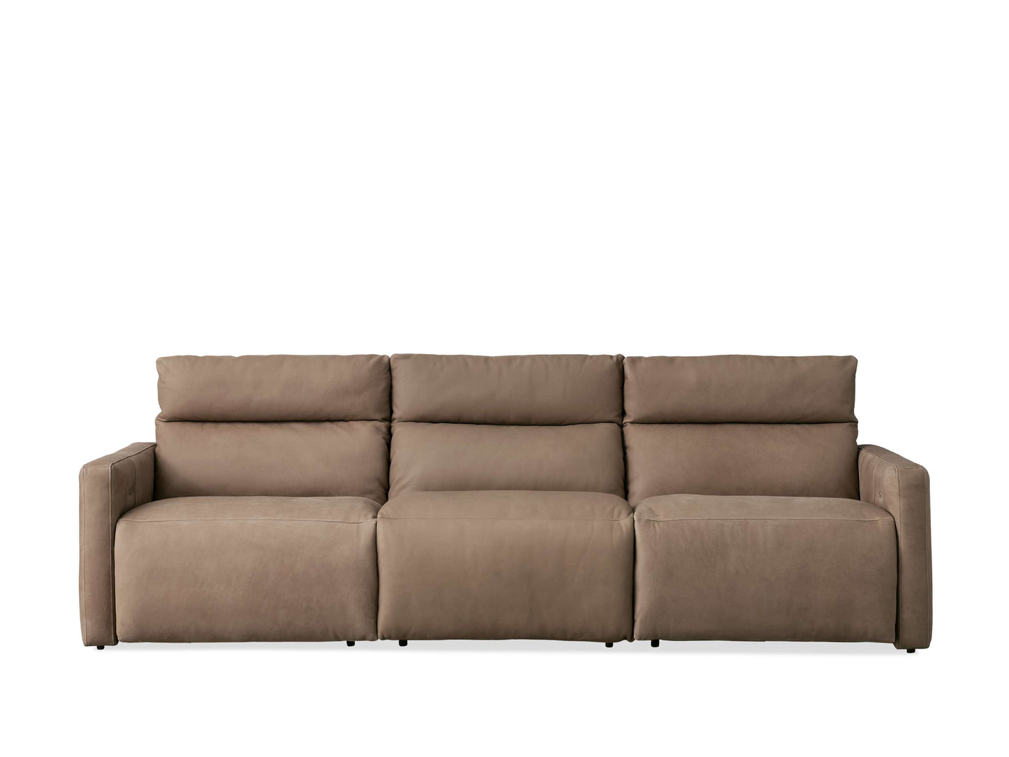 Rowland Tailored Leather Three-Piece Motion Modular Sofa