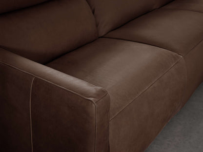 Rowland Tailored Leather Three-Piece Motion Modular Sofa