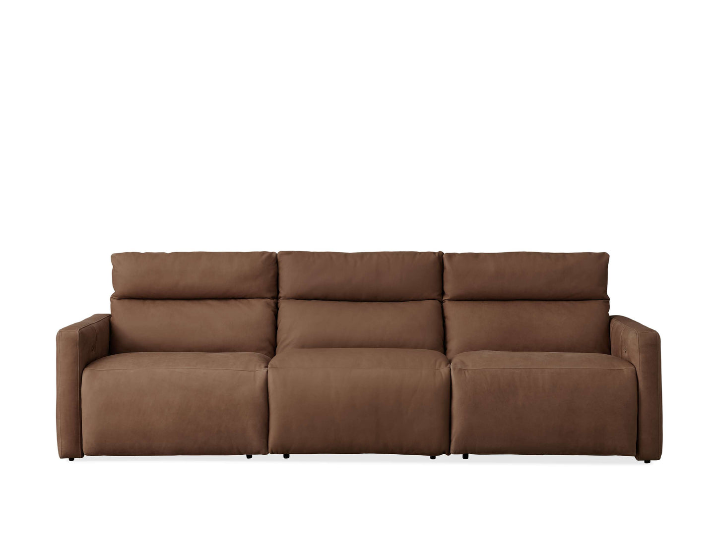 Rowland Tailored Leather Three-Piece Motion Modular Sofa