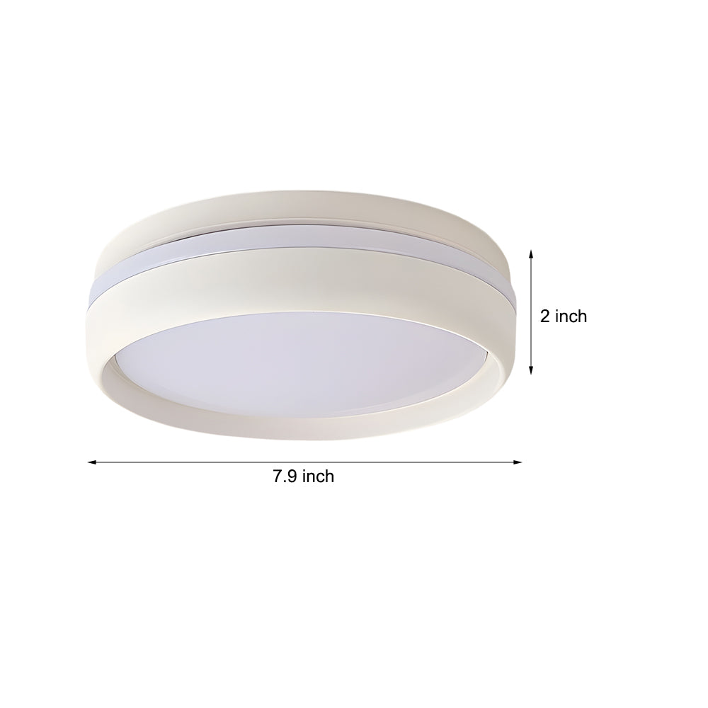 7.9-Inch Round Flush Mount Lighting LED Ceiling Light Acrylic Ceiling Lamp Ceiling-Mounted LED Light for Bedroom