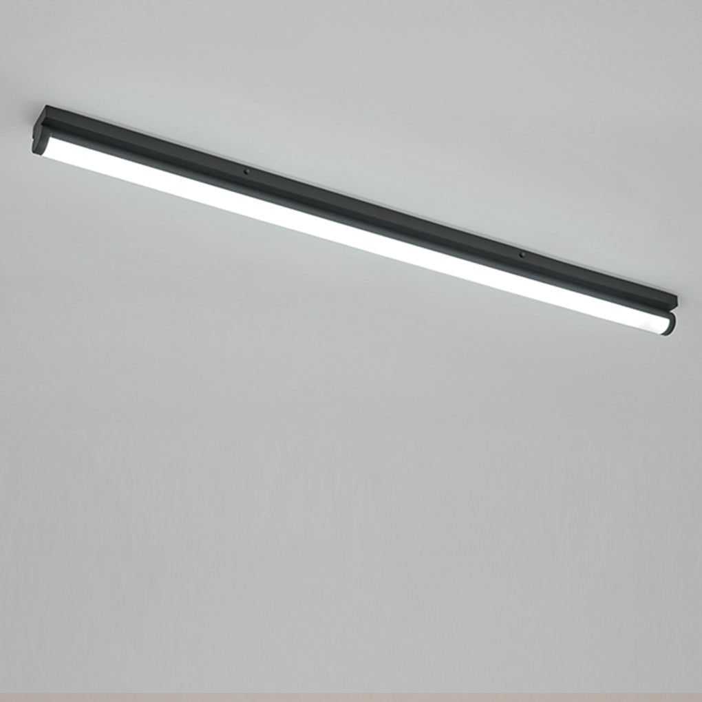 24'' 30'' Rectangular LED Modern Flush Mount Lighting White Black Ceiling Lights