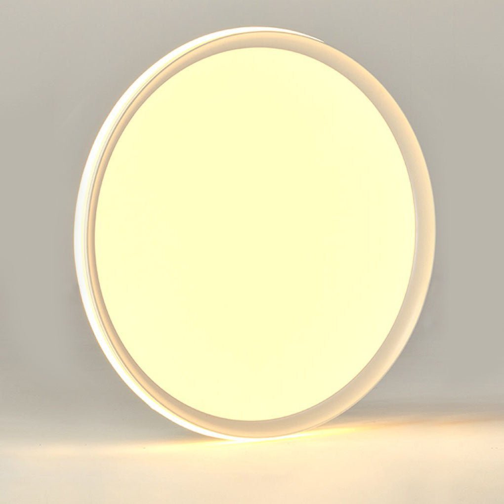 24'' Round Shaped Ultra Thin Modern Flush Mount Lights Dimmable LED Ceiling Lights