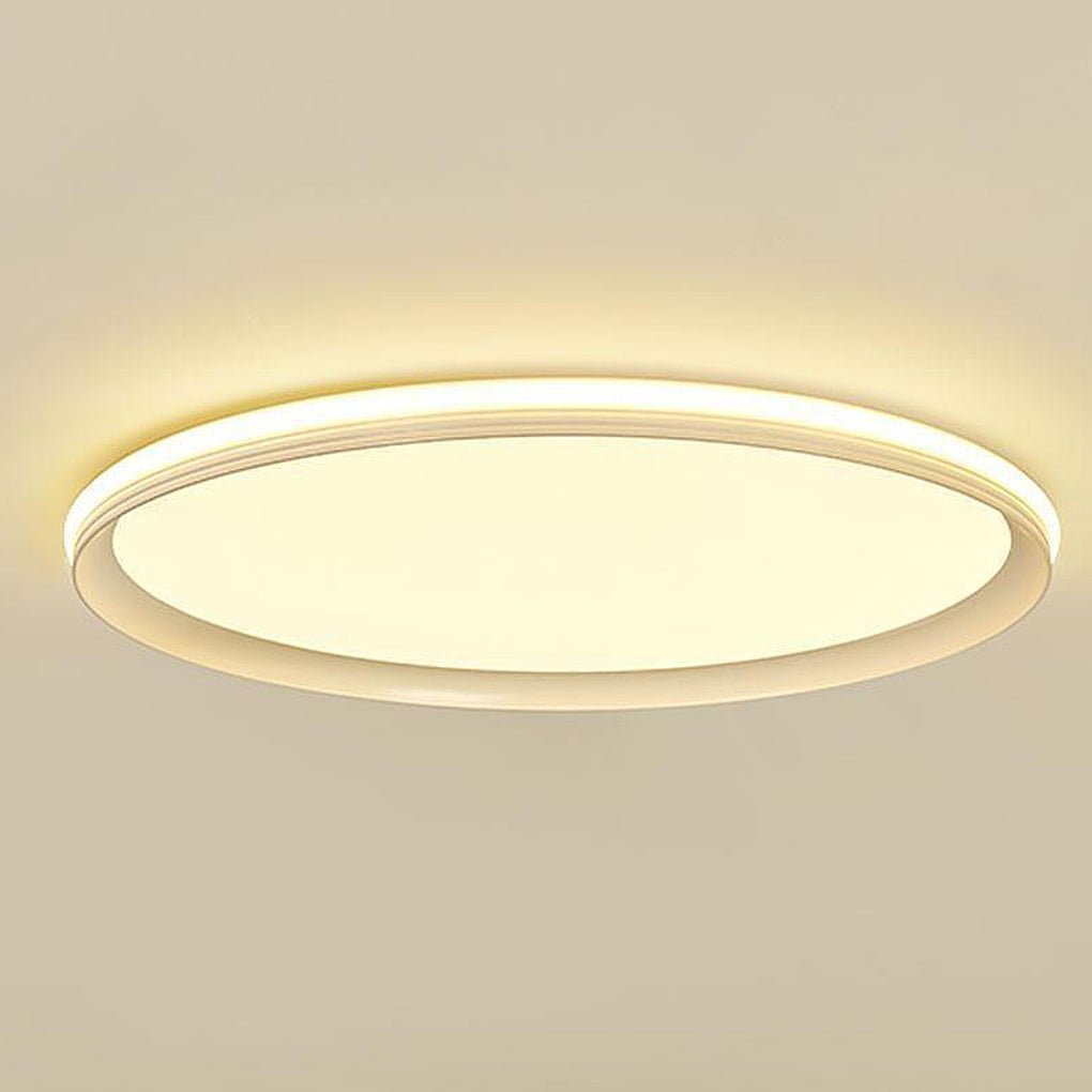 24'' Round Shaped Ultra Thin Modern Flush Mount Lights Dimmable LED Ceiling Lights