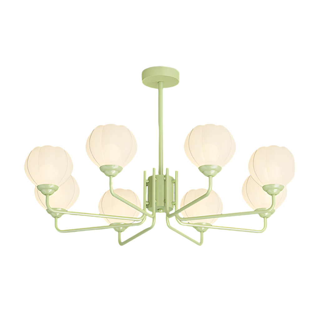 8 Flowers Bell Orchid Three Step Dimming Modern Hanging Lights Fixture