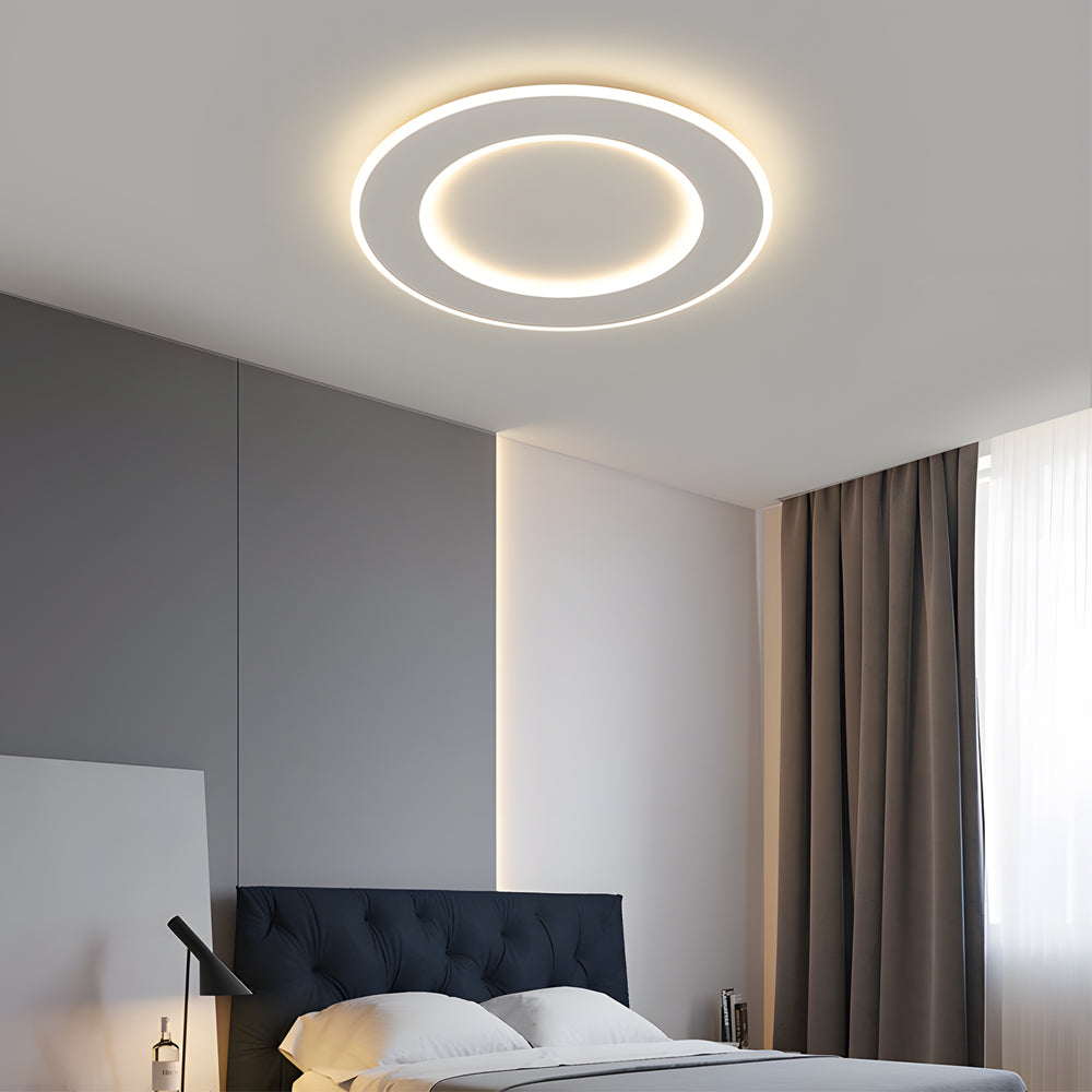 White Dimmable LED Circle Flush Ceiling Light