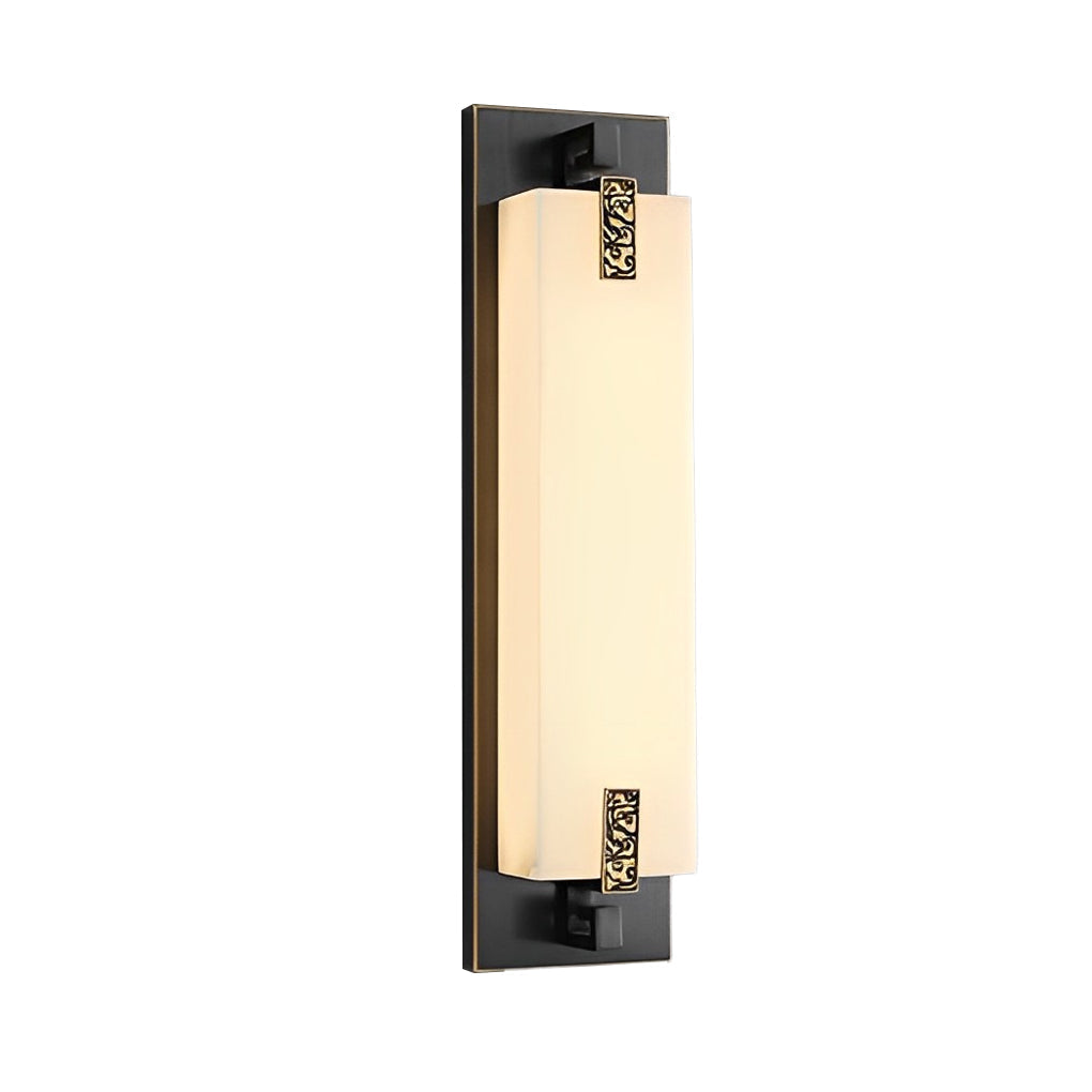 Outdoor Waterproof LED Copper Retro Exterior Wall Lights Sconces Lighting