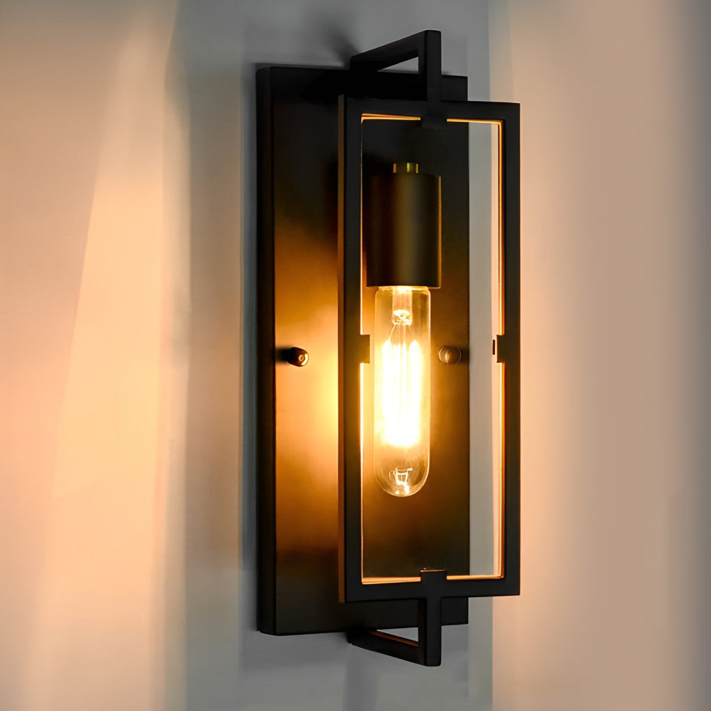 Creative Rectangular Industrial Style Wall Lamp Wall Sconce Lighting