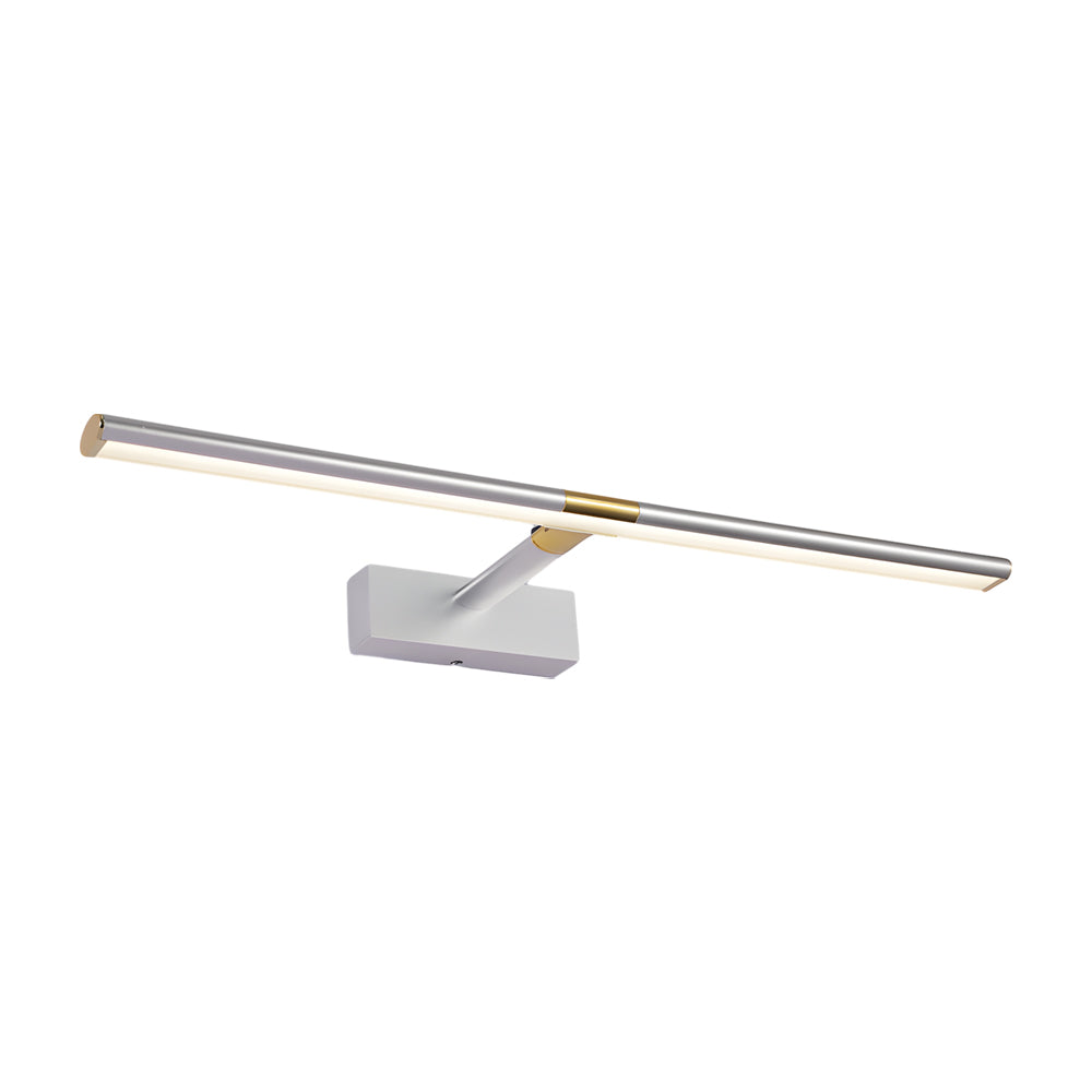 Retractable LED Bathroom Vanity Light with Adjustable Rod and Matte Finish