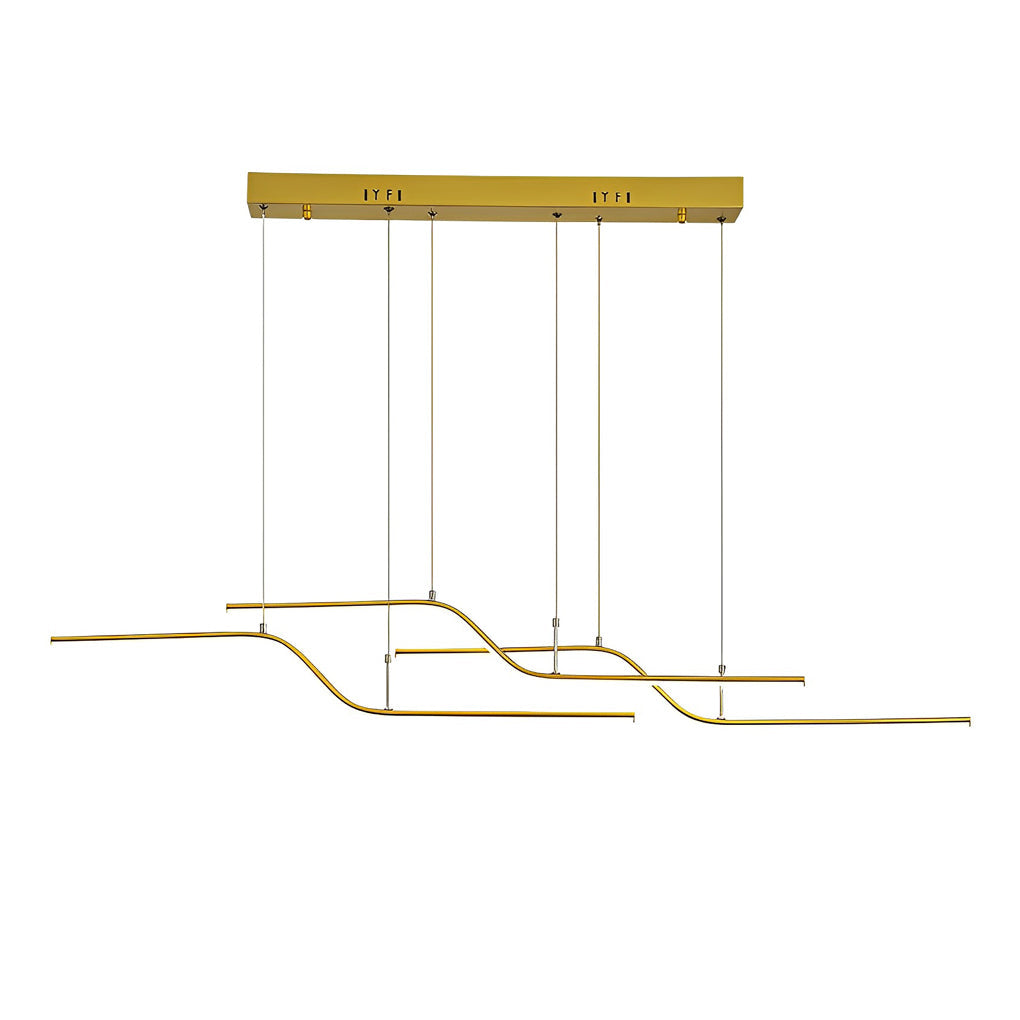 Z Shape Lines Smart Stepless Dimming with Remote Nordic Chandelier