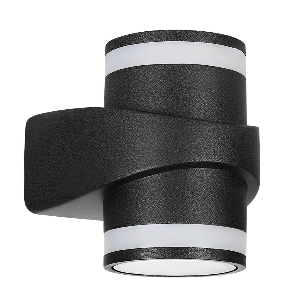 Round Up and Dawn Light LED Waterproof Black Outdoor Wall Washer Lights