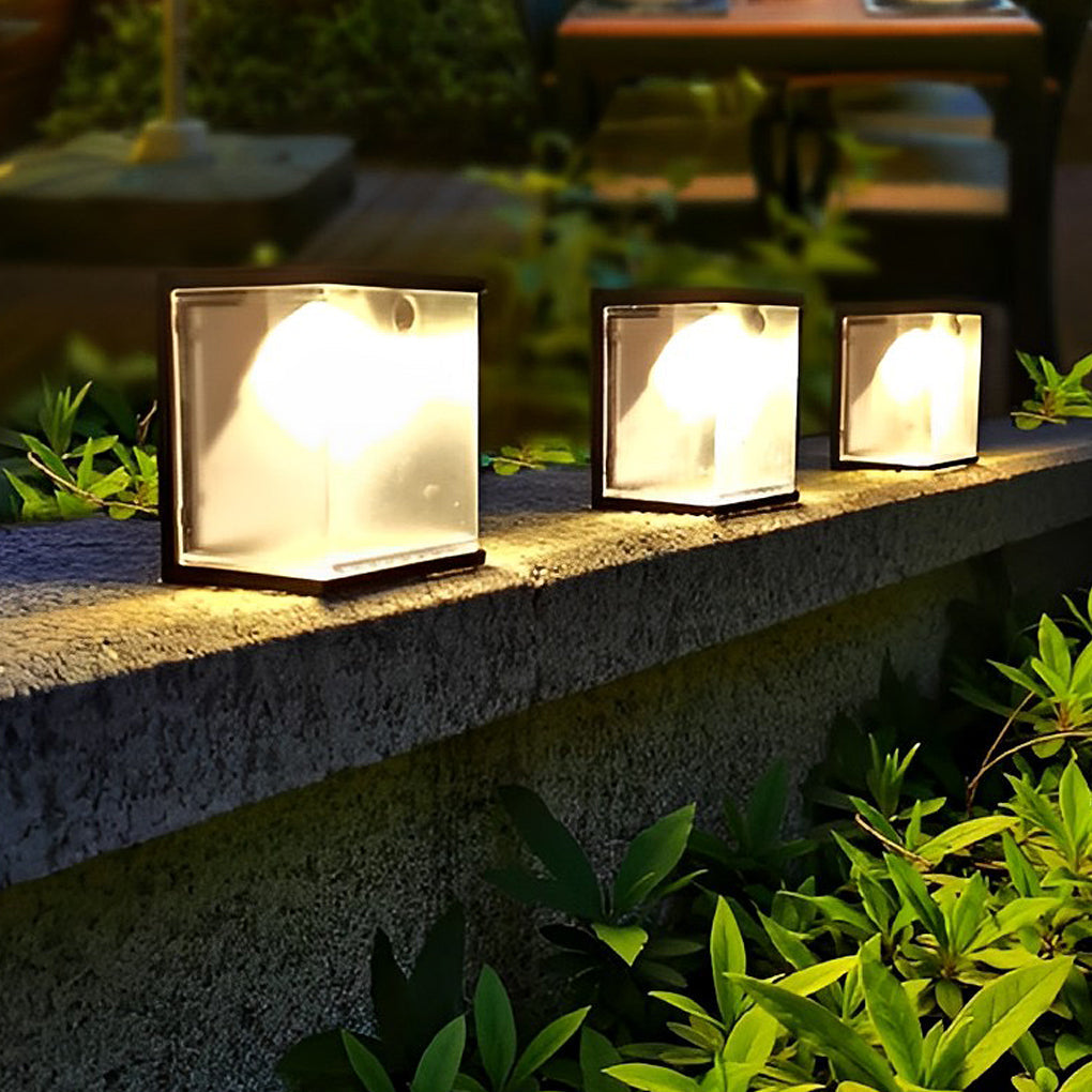 Square Intelligent Motion Sensor LED Waterproof Solar Outdoor Lights