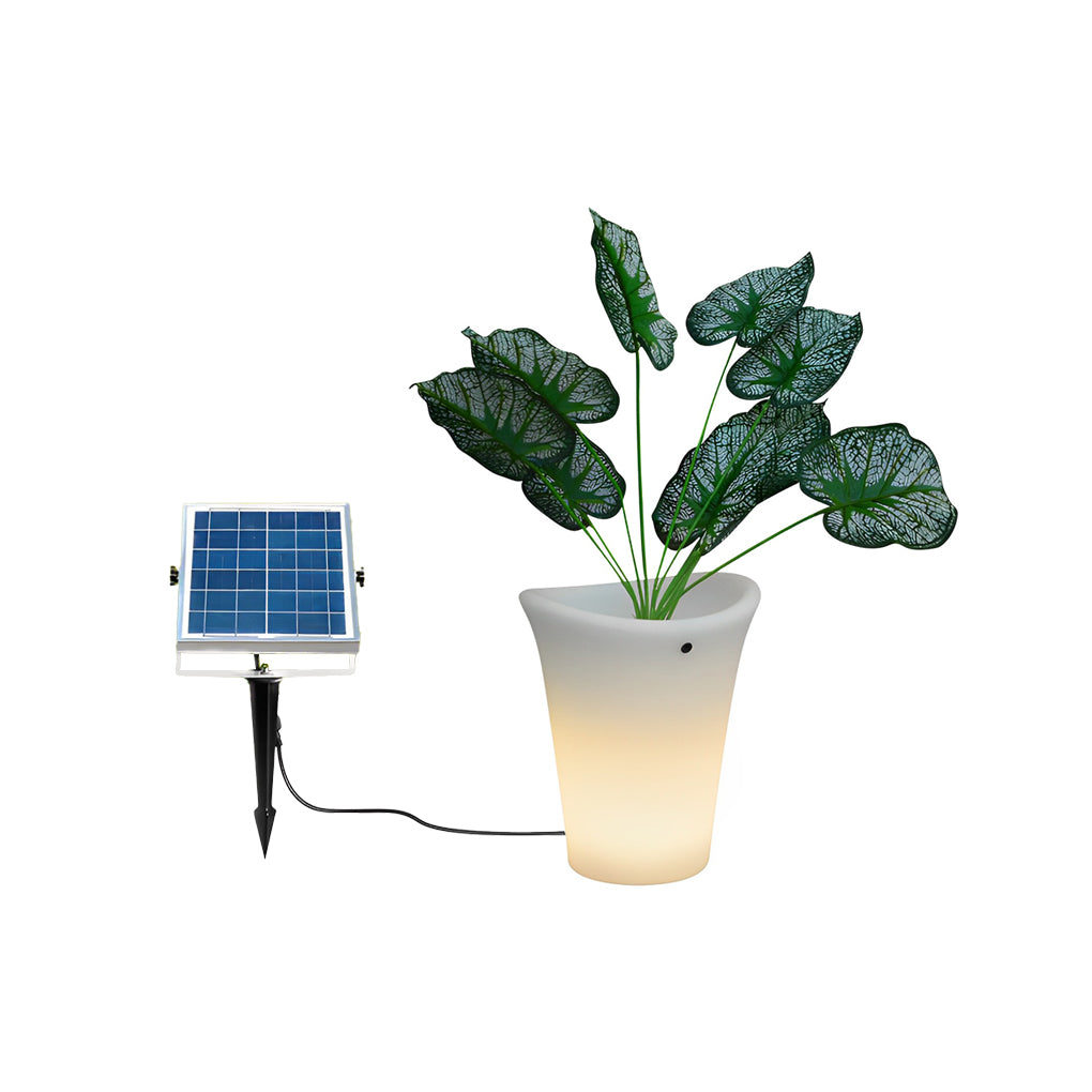 Waterproof Luminous Flowerpot Planter Intelligent Solar Outdoor Lights