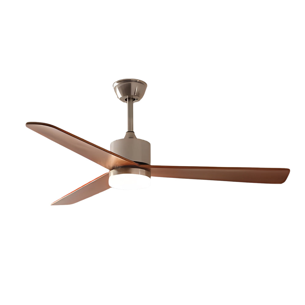 42"/52" LED 3-Blades Wood Ceiling Fan Light with Remote