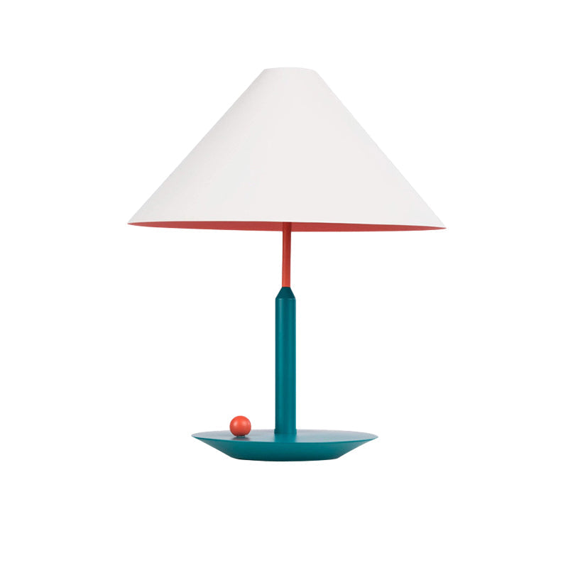 Colorful Metal Triangle Accent Table Lamp