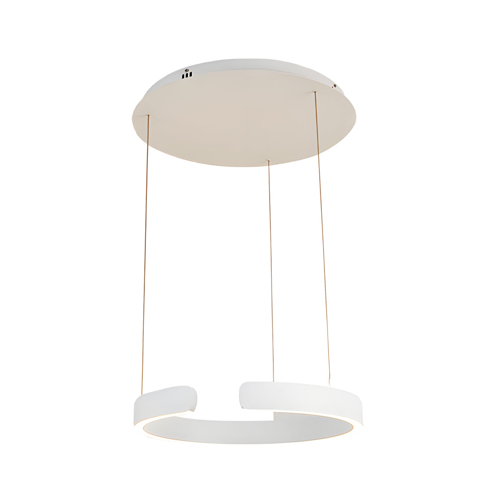 Modern C-shaped Pendant Light with Adjustable Height