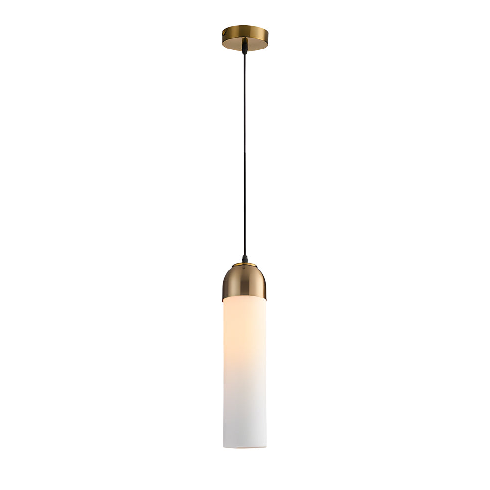 Simple Long Tube Glass Bottle Nordic Simple Small Chandelier Pendant Lights