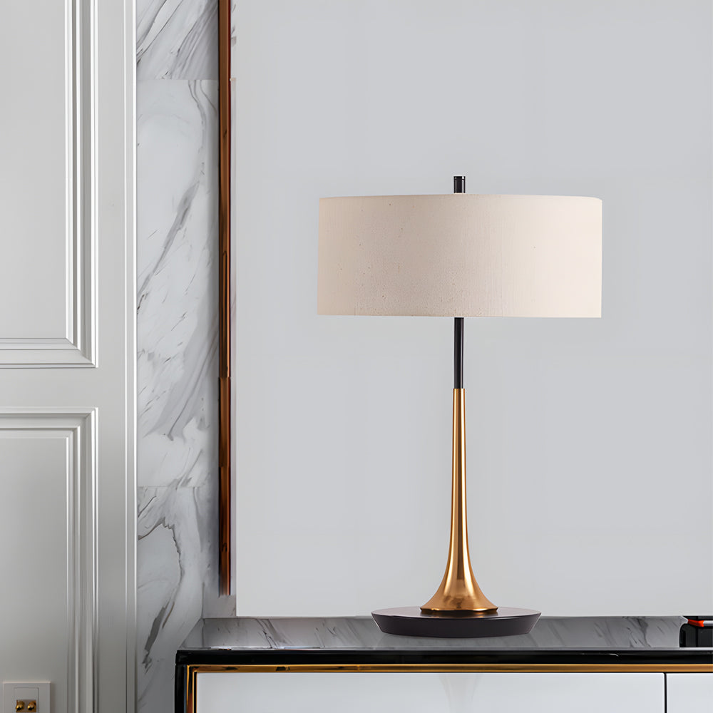 21.7 inch Brass and Espresso Bronze Modern Table Lamp