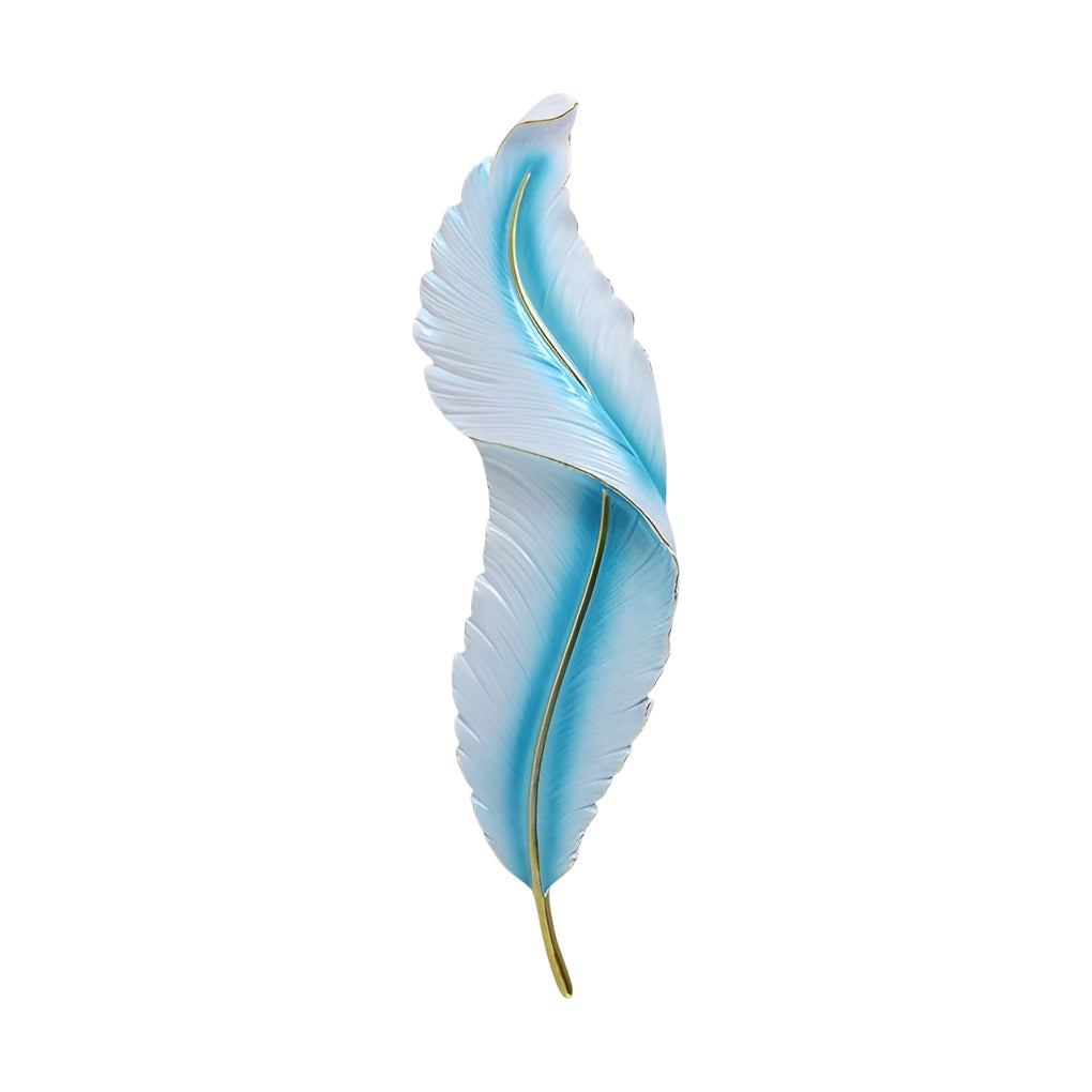 Creative Feather Wall Light LED White Luxury Modern Wall Sconce Lamp Lighting