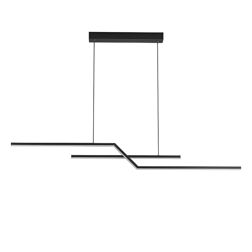 Minimalist Creative Linear LED Three Step Dimming Modern Chandelier