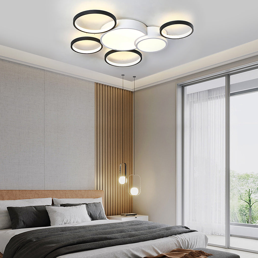 Multiple Circles LED Nordic Ceiling Lights Flush Mount Lighting