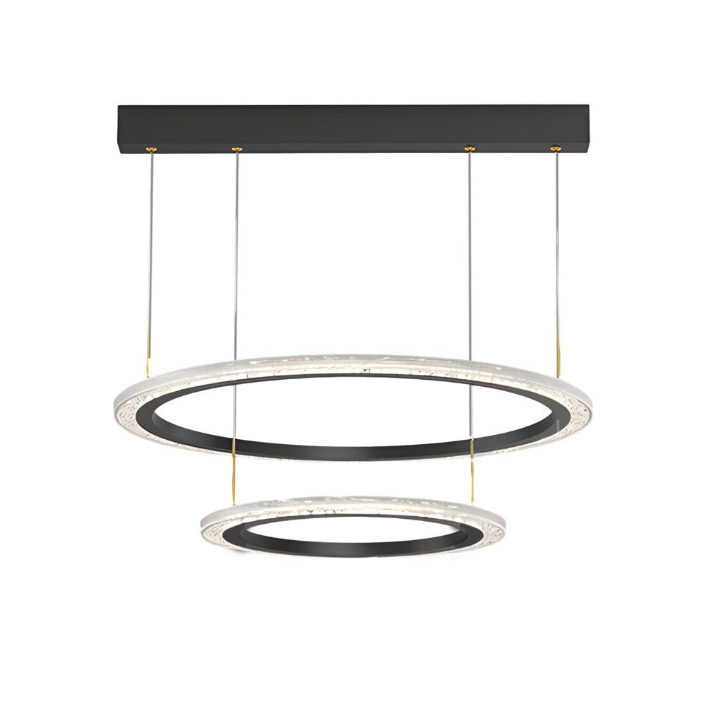 Simple Ring Three Step Dimming Circles Modern Chandelier Hanging Lights