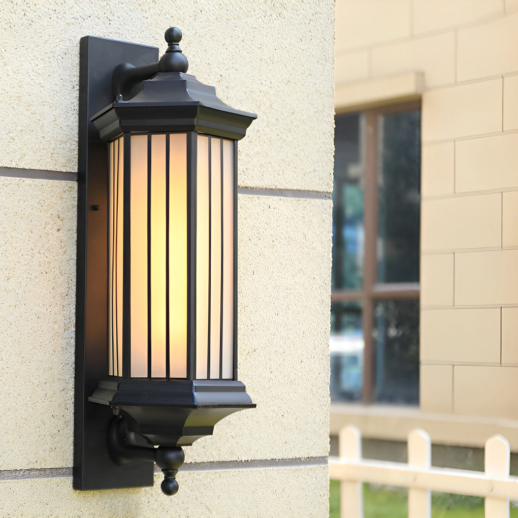 Retro Creative Outdoor Waterproof Black Modern Exterior Wall Lights