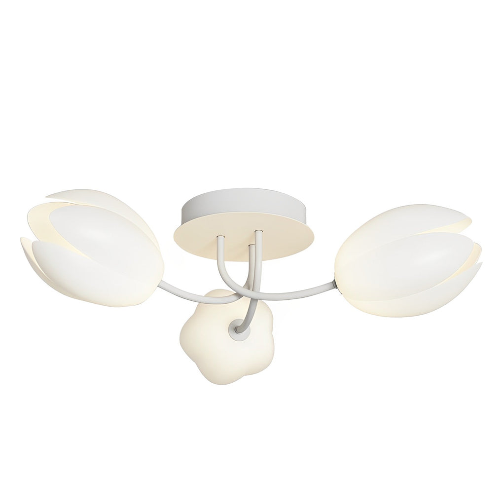 Tulips Flowers G9 14W White Minimalist Ceiling Lights Chandelier