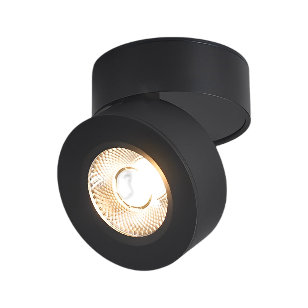 Round 7W Foldable LED Spotlight Rotating Head Flush Mount Light