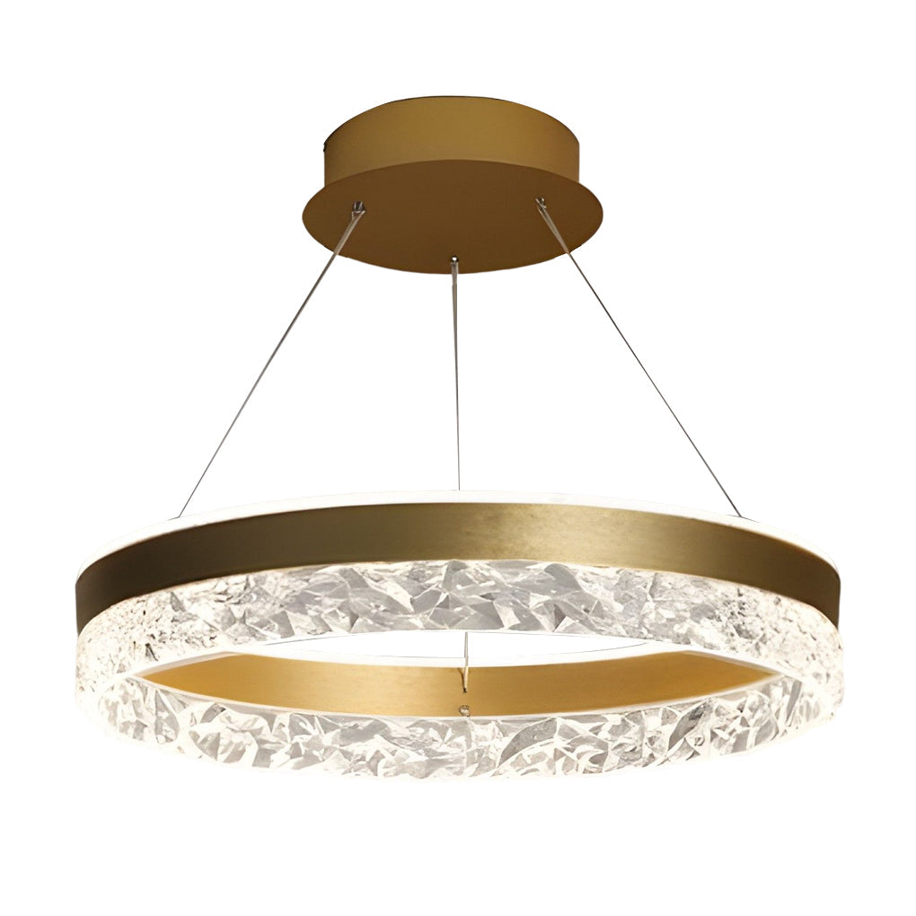 Circular Ring Three-step Dimming LED Modern Chandelier Island Lights