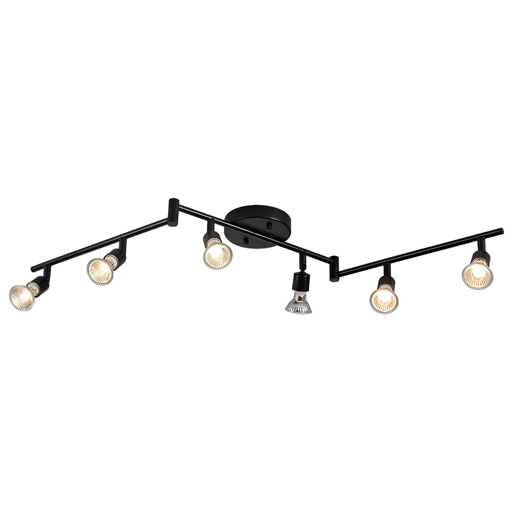 Adjustable Iron GU10 Bulb Black Nordic Ceiling Lights Flush Mount Lighting