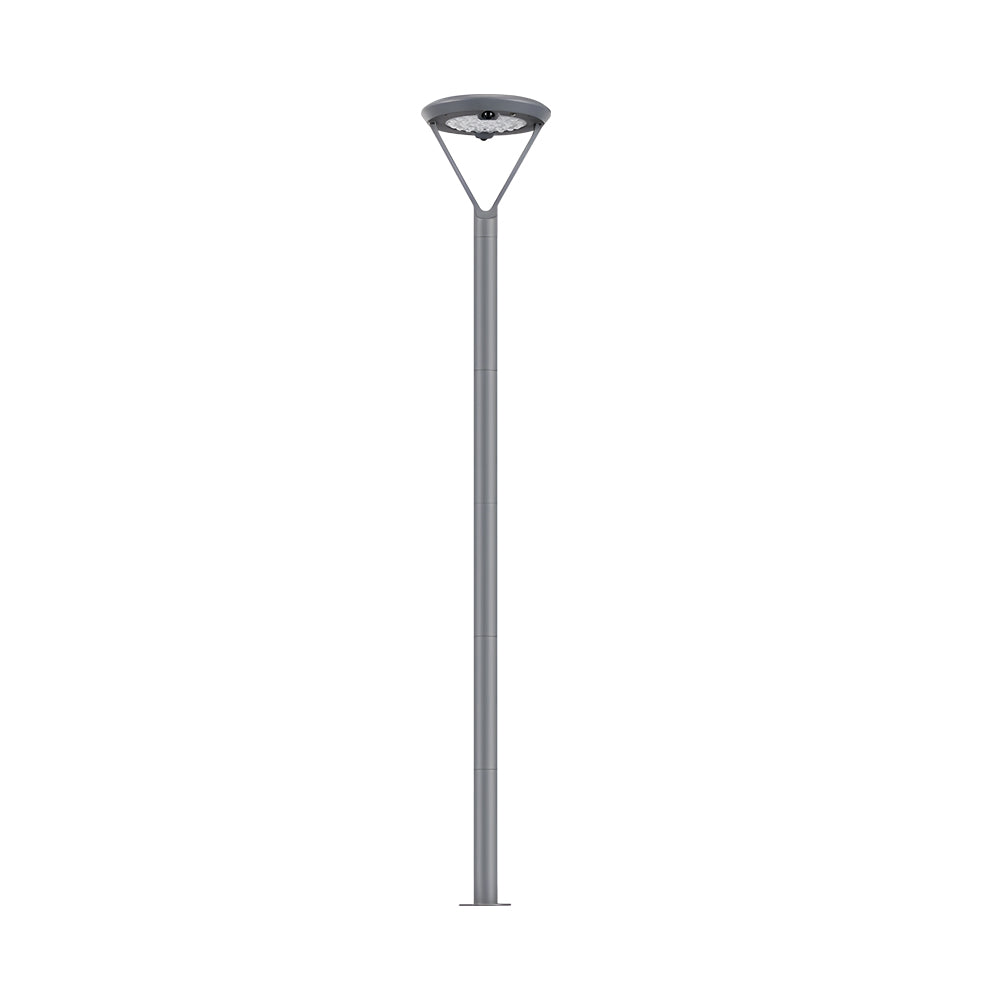 Solar Outdoor Post Garden Pole Light with Dual Motion Sensor