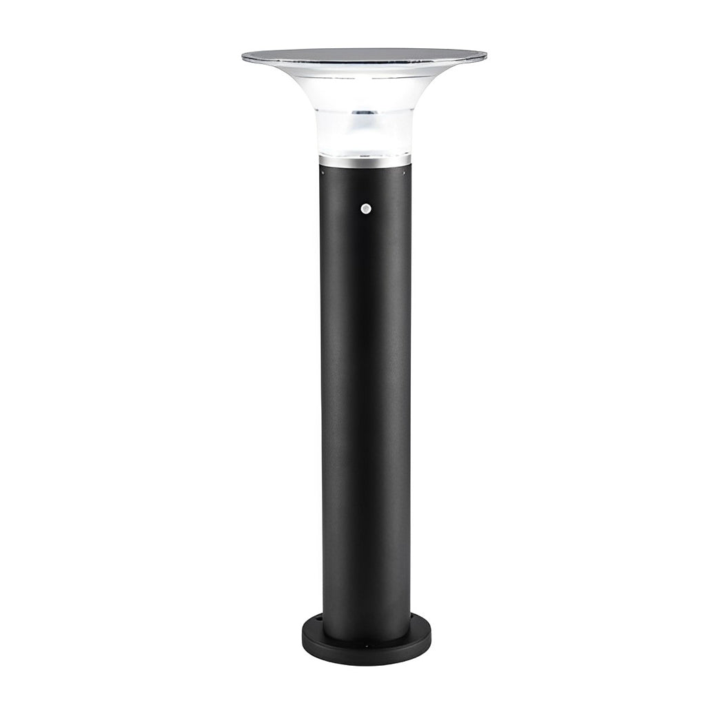 Mushroom Shaped Waterproof LED Black Modern Solar Post Lights Path Lights