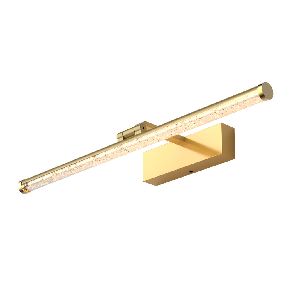 Rotatable Seeded Acrylic LED Bathroom Vanity Light Dimmable Modern Bath Bar