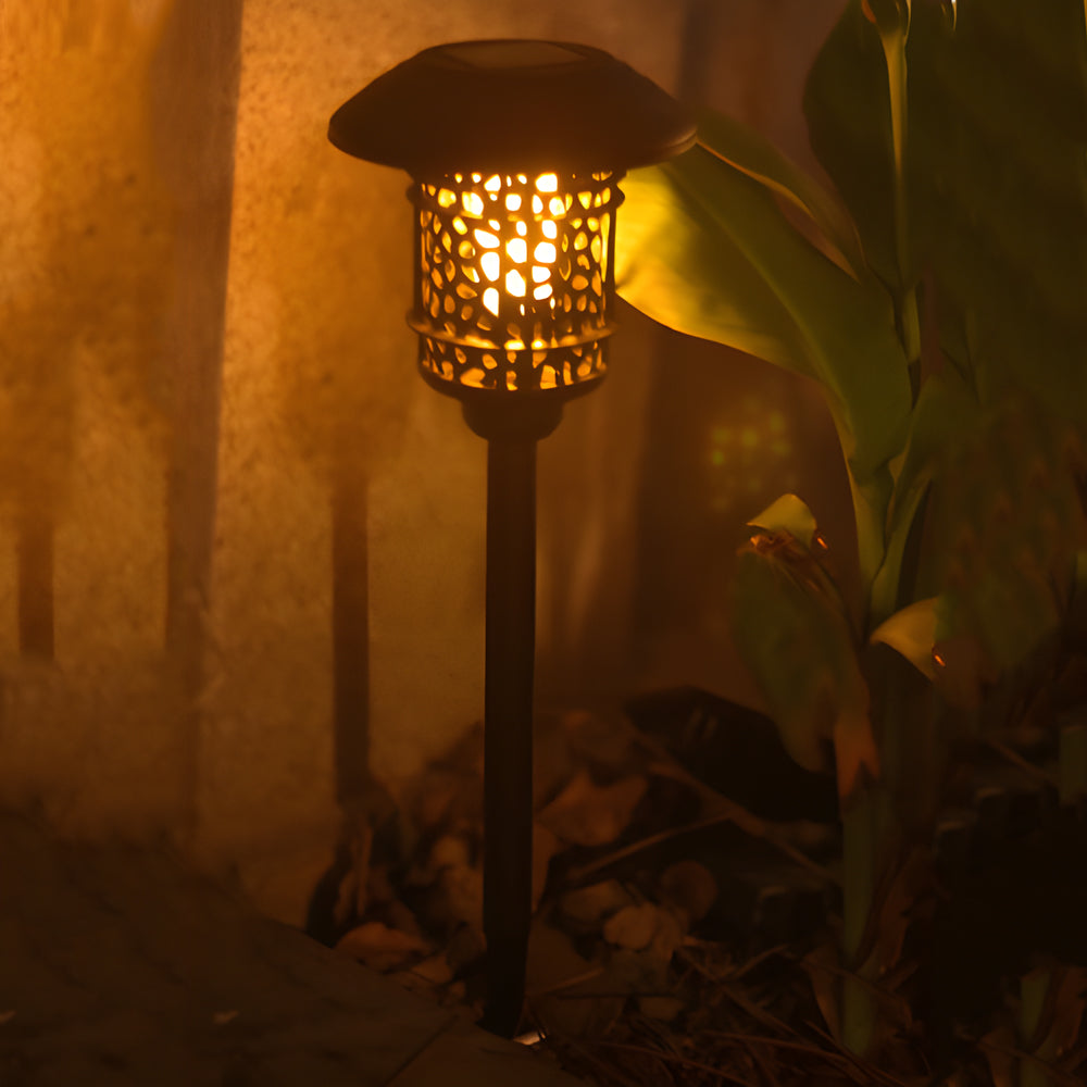 22.4-inch Solar Black Pathway Light with Stake