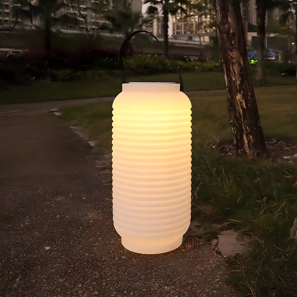 Portable LED RGB Outdoor Sound Lantern, USB/Solar