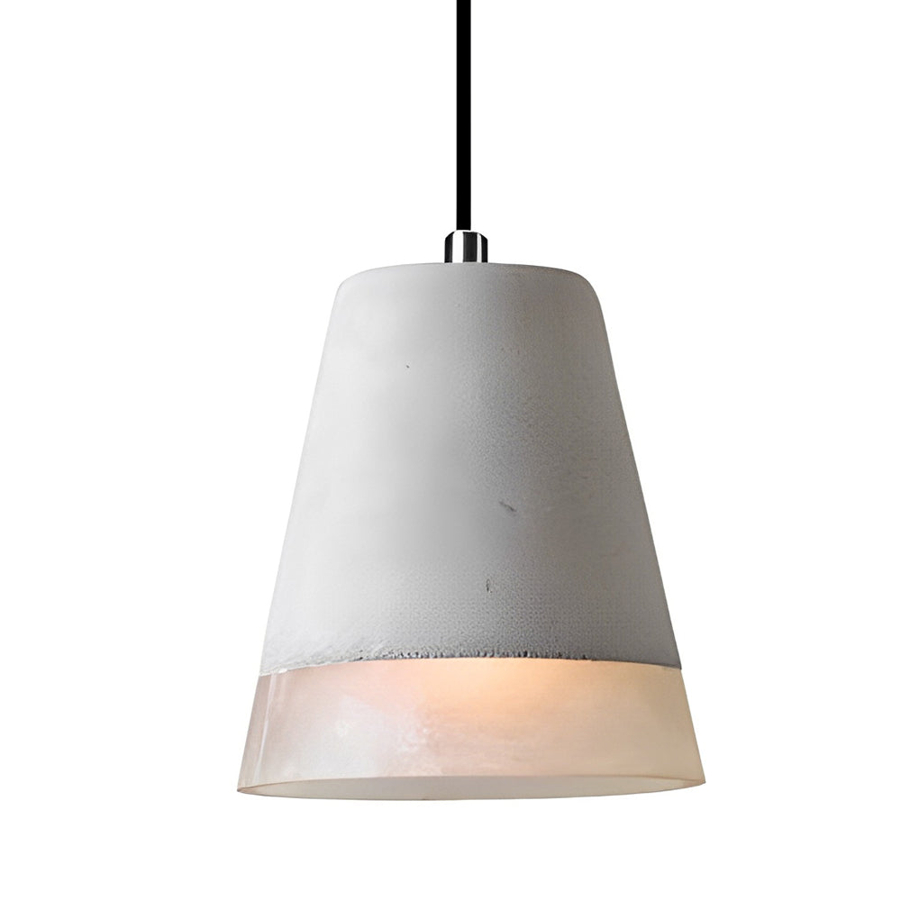 Round Creative Resin Cement Minimalist Industrial Pendant Light Chandelier