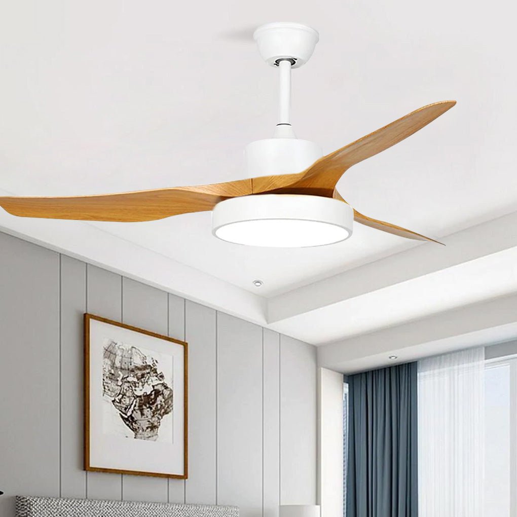 3-Blade Rustic Ceiling Fans with LED Light