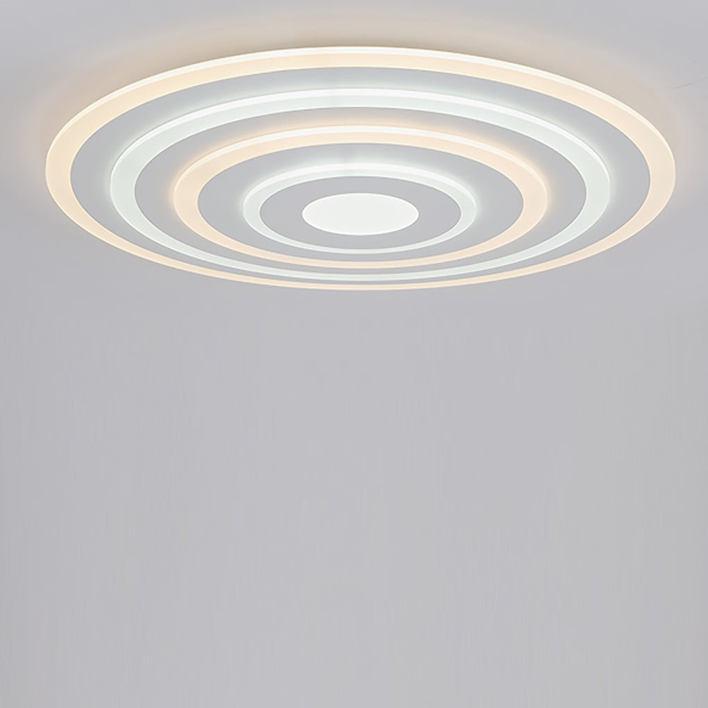 Concentric Circles Modern Flush Mount Light Dimmable LED Ceiling Lights