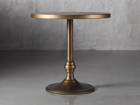 Recycled Metal Counter Table with Wade Base