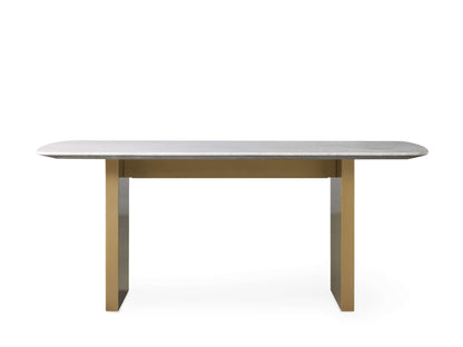Saint Germain Stone Dining Table with Clement Base