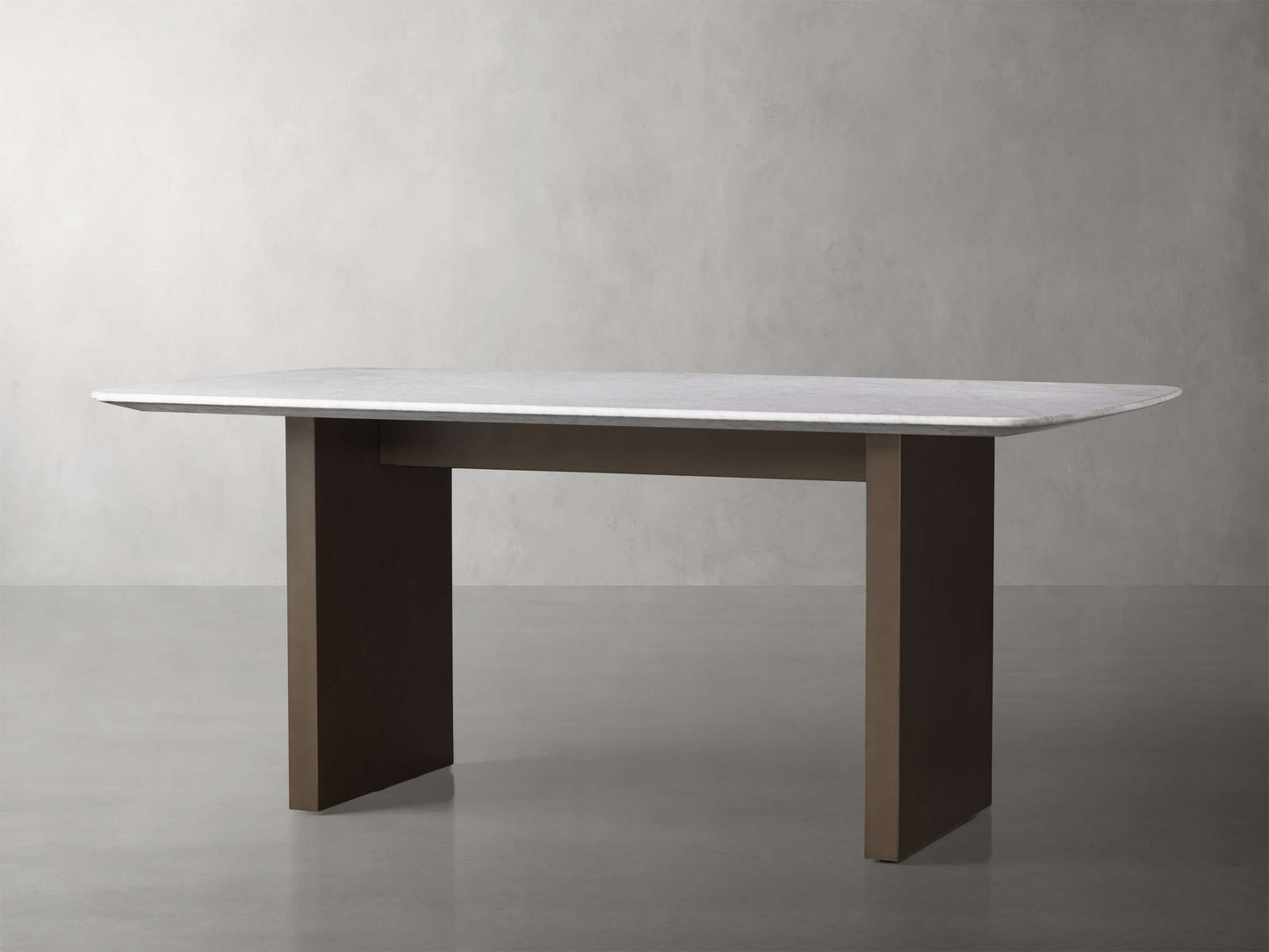 Saint Germain Stone Dining Table with Clement Base