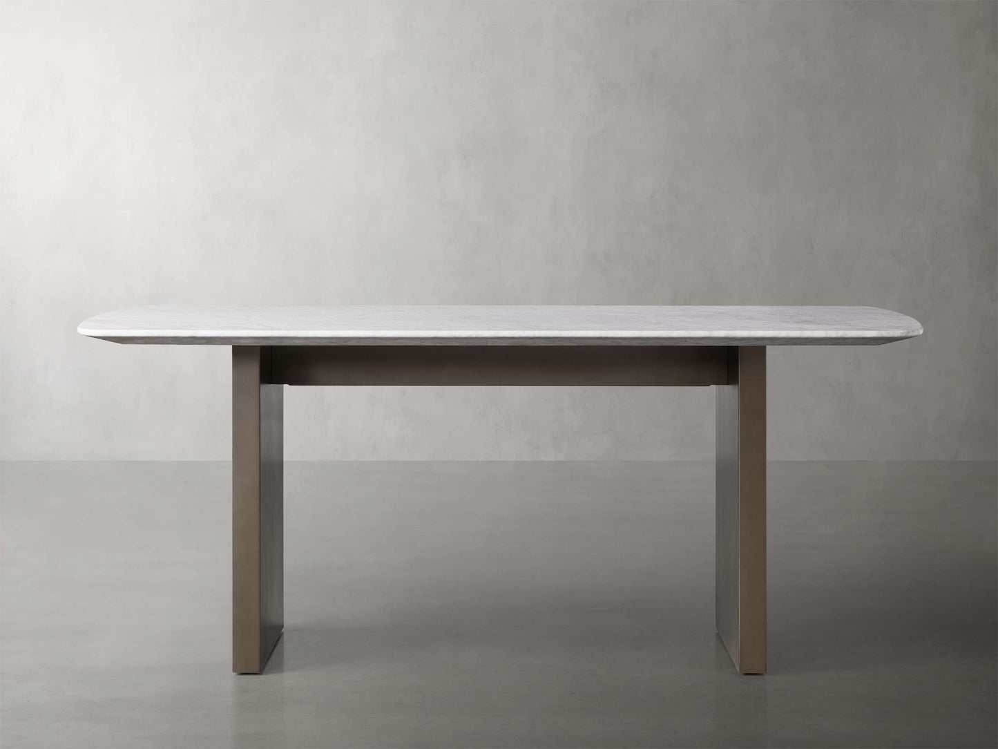 Saint Germain Stone Dining Table with Clement Base