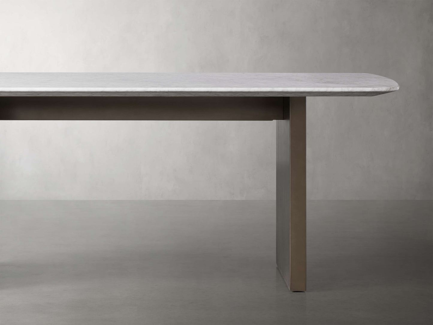 Saint Germain Stone Dining Table with Clement Base