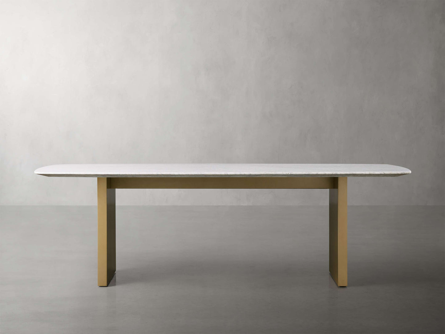 Saint Germain Stone Dining Table with Clement Base