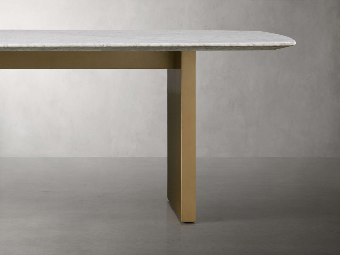 Saint Germain Stone Dining Table with Clement Base